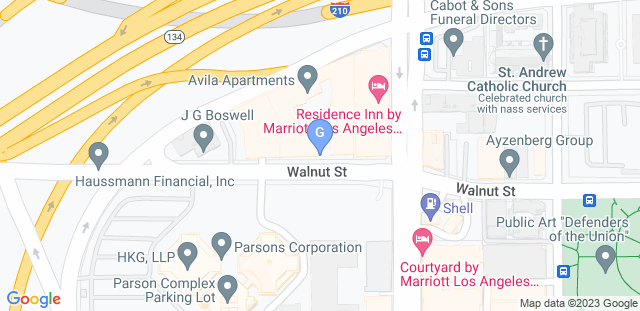 Map to Gracie Jiu-Jitsu Pasadena